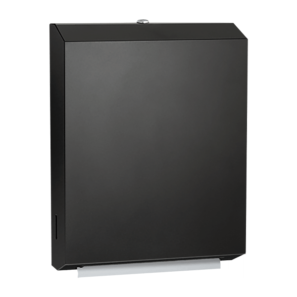 MATTE BLACK PAPER TOWEL DISPENSER (MULTI, C-FOLD) – SURFACE MOUNTED