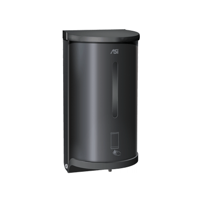 AUTOMATIC LIQUID SOAP AND GEL HAND SANITIZER DISPENSER – 27 OZ. – MATTE BLACK – SURFACE OR STAND MOUNTED