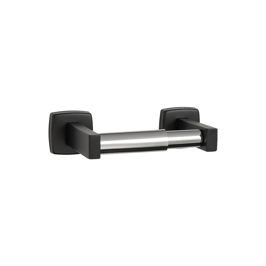 MATTE BLACK TOILET TISSUE HOLDER (SINGLE) – SURFACE MOUNTED