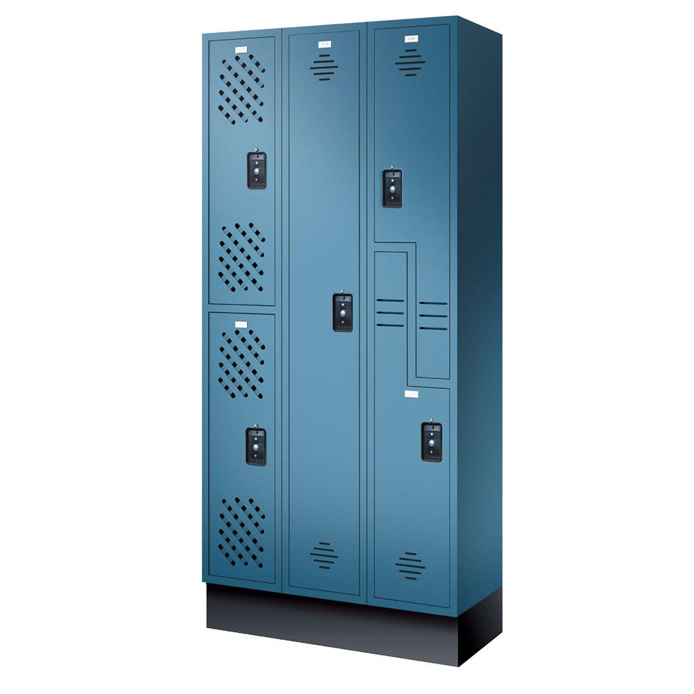 PLASTIC TRADITIONAL PLUS HDPE高分子材质加强型储物柜系列,使用先进的‘Unibody’系统,侧板背板一体成型,提供了更好的整体性