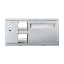 TRADITIONAL™ ADA-COMPLIANT TOILET TISSUE & SEAT COVER DISPENSER W/ WASTE DISPOSAL – RECESSED