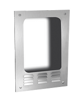 SEMI-RECESSING MOUNTING BOX FOR TURBO-DRI™ FOR ADAAG & CALDAG COMPLIANCE – 93 SATIN STAINLESS STEEL
