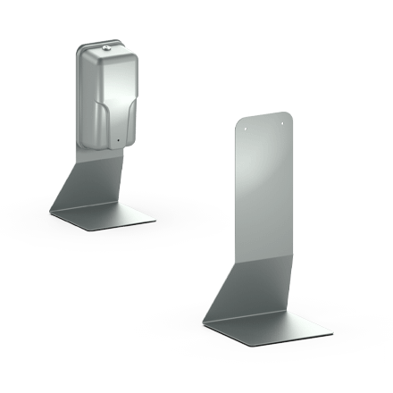 STAINLESS STEEL HAND SANITIZER DISPENSER DESKTOP STAND