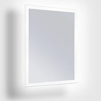 FRAMELESS MIRROR WITH FROSTED BORDER AND LED BACKLIGHT