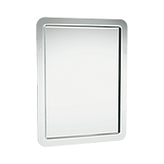 MIRROR – 18 GA. #8 MIRROR POLISHED STAINLESS STEEL – REAR MOUNT, 12" X 16"