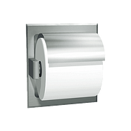 TOILET TISSUE HOLDER WITH HOOD (SINGLE) – RECESSED, BRIGHT